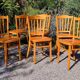 6 bistro chairs in curved beech from the 70s