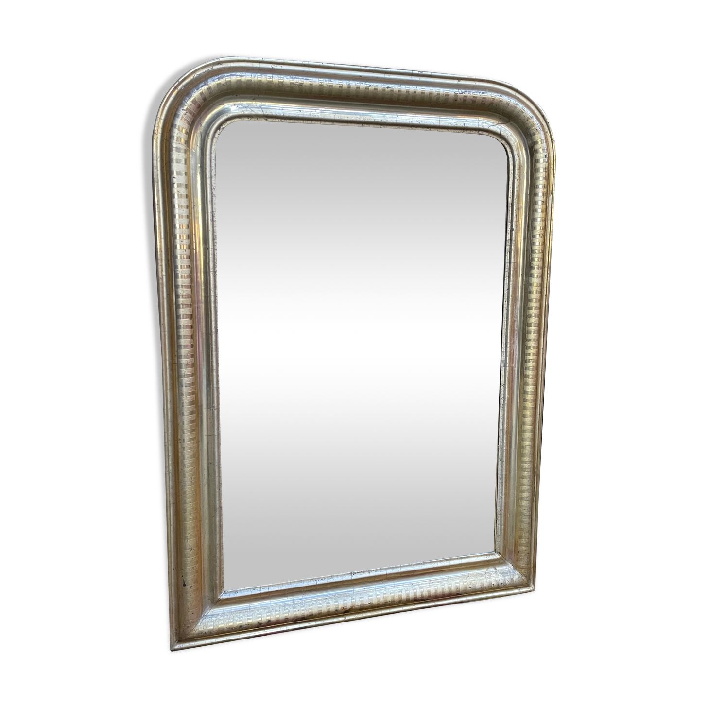 Louis Philippe period mirror with gold leaf