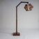 Vintage Danish floor lamp with woven shade