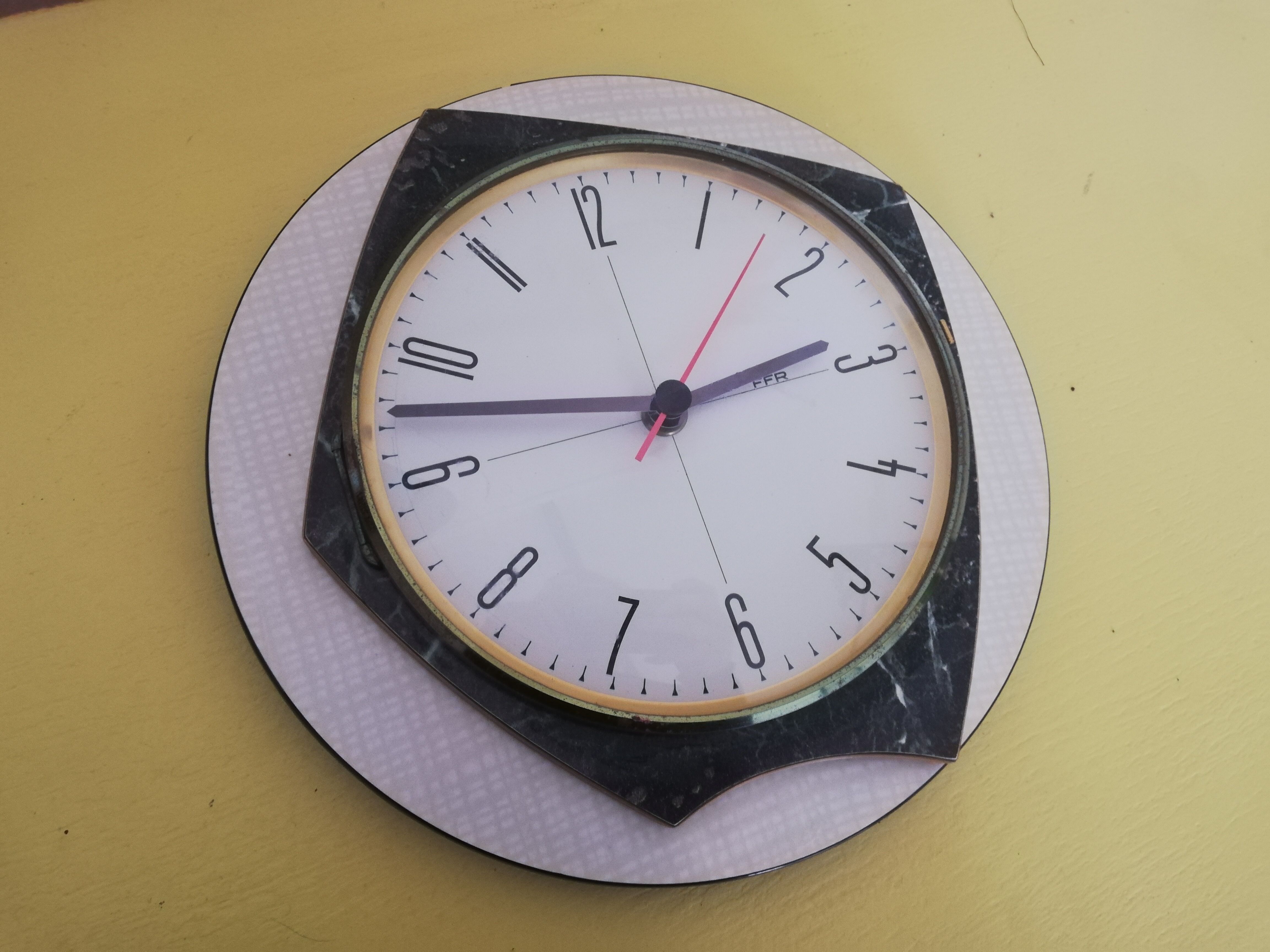 Seventies vintage formica clock