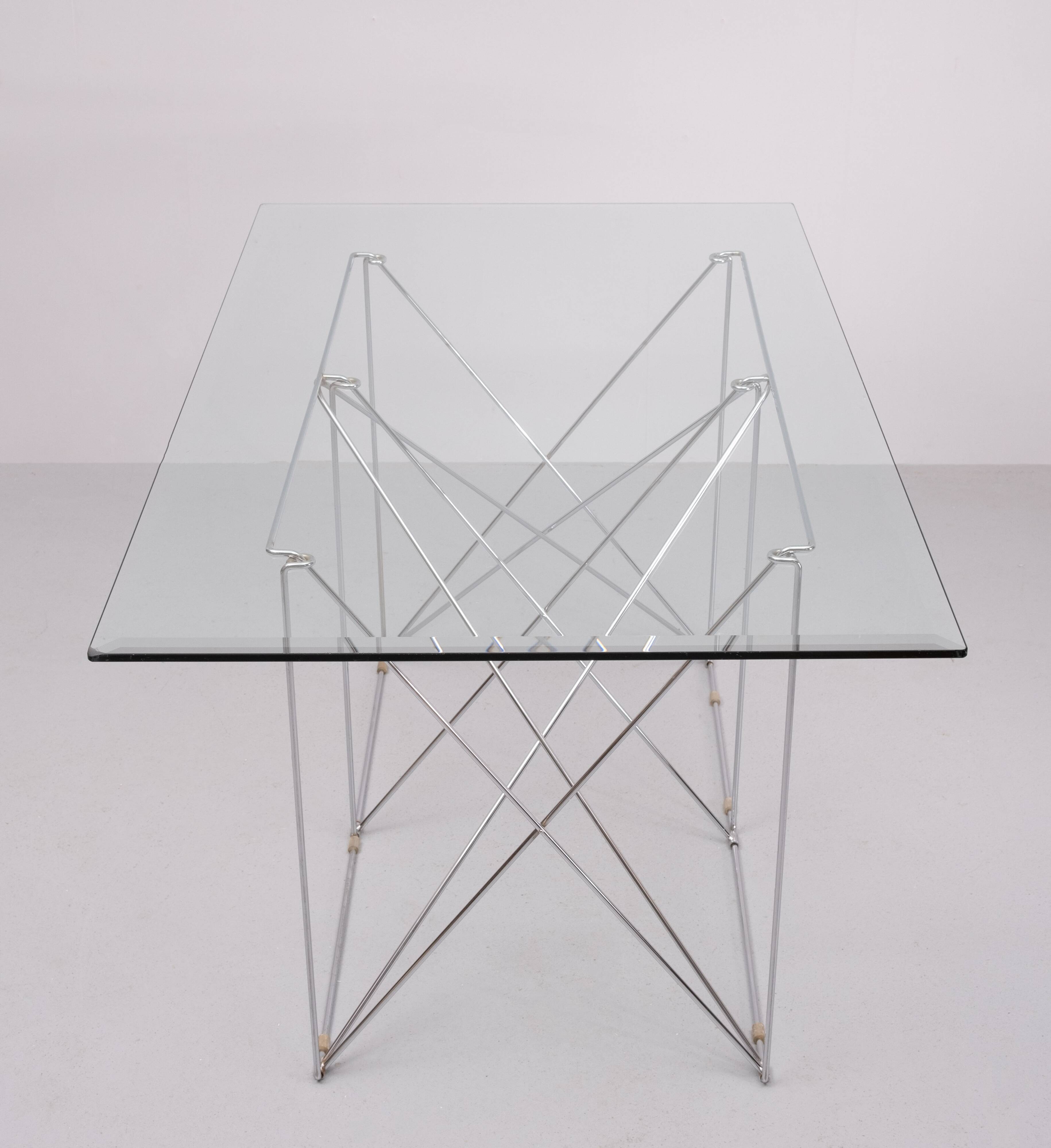 Max Sauze Dining Table With Foldable Base 1970s France