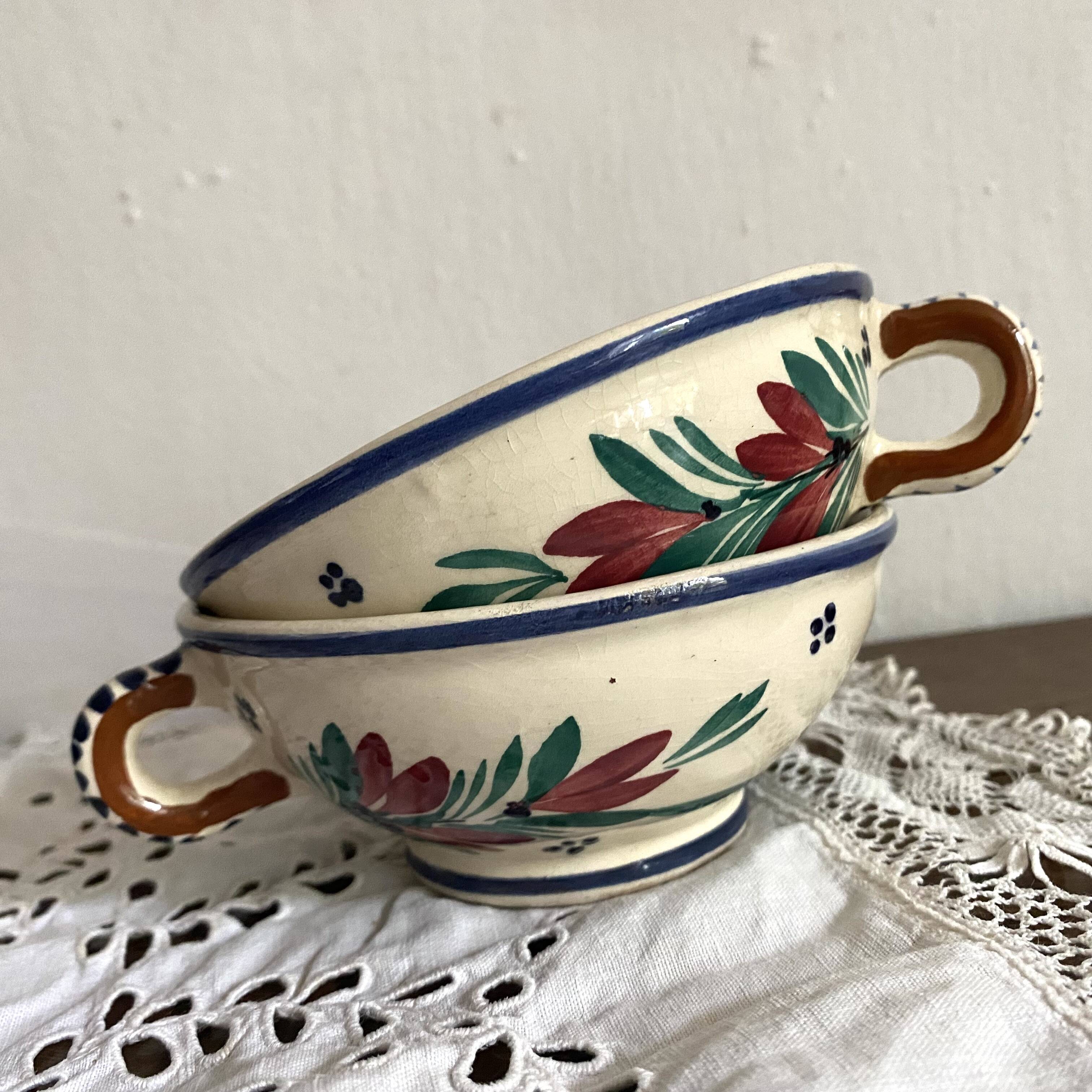 Quimper cider cups or bowls