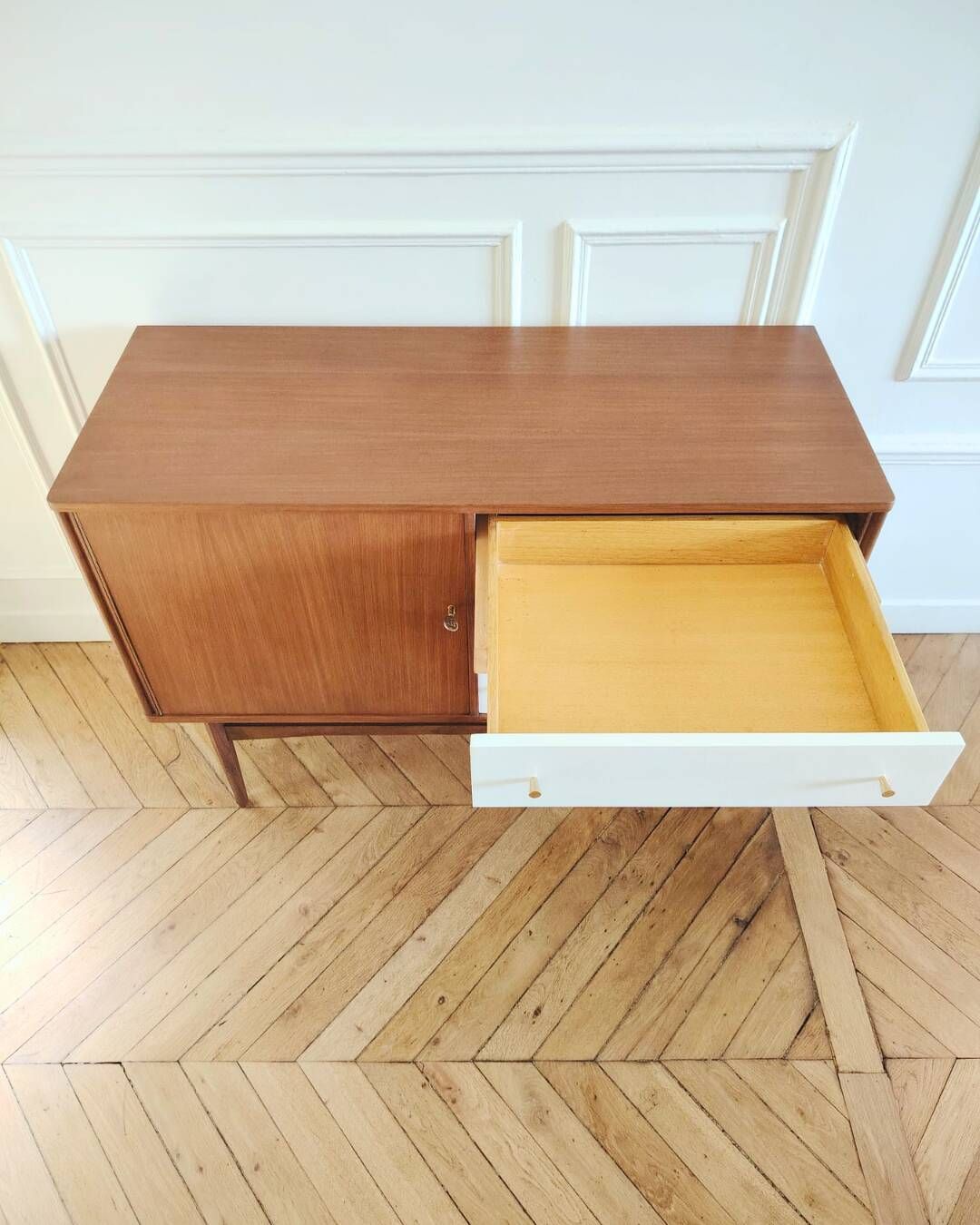 Renovated vintage buffet/enfilade, Scandinavian style, 1960s.
