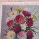 Oil on panel painting still life bouquet of flowers signed Medzelz