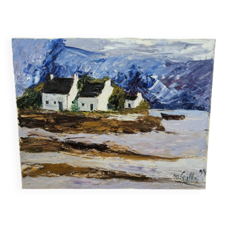 Painting painted with a knife