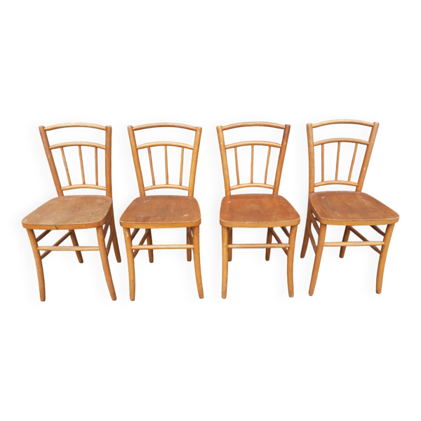 Chaises bistrot (Lot de 4 chaises)