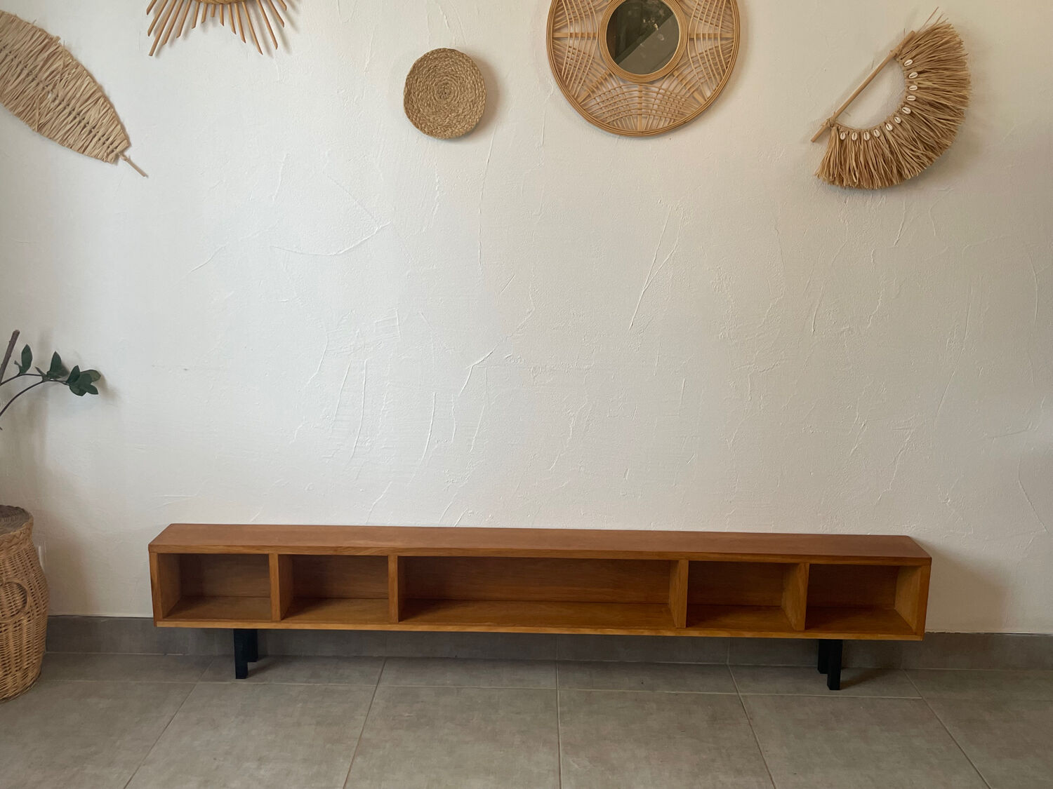Very beautiful shallow vintage sideboard.