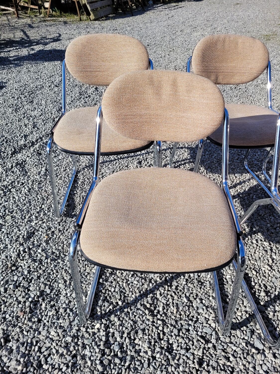 Set of 8 vintage office chairs