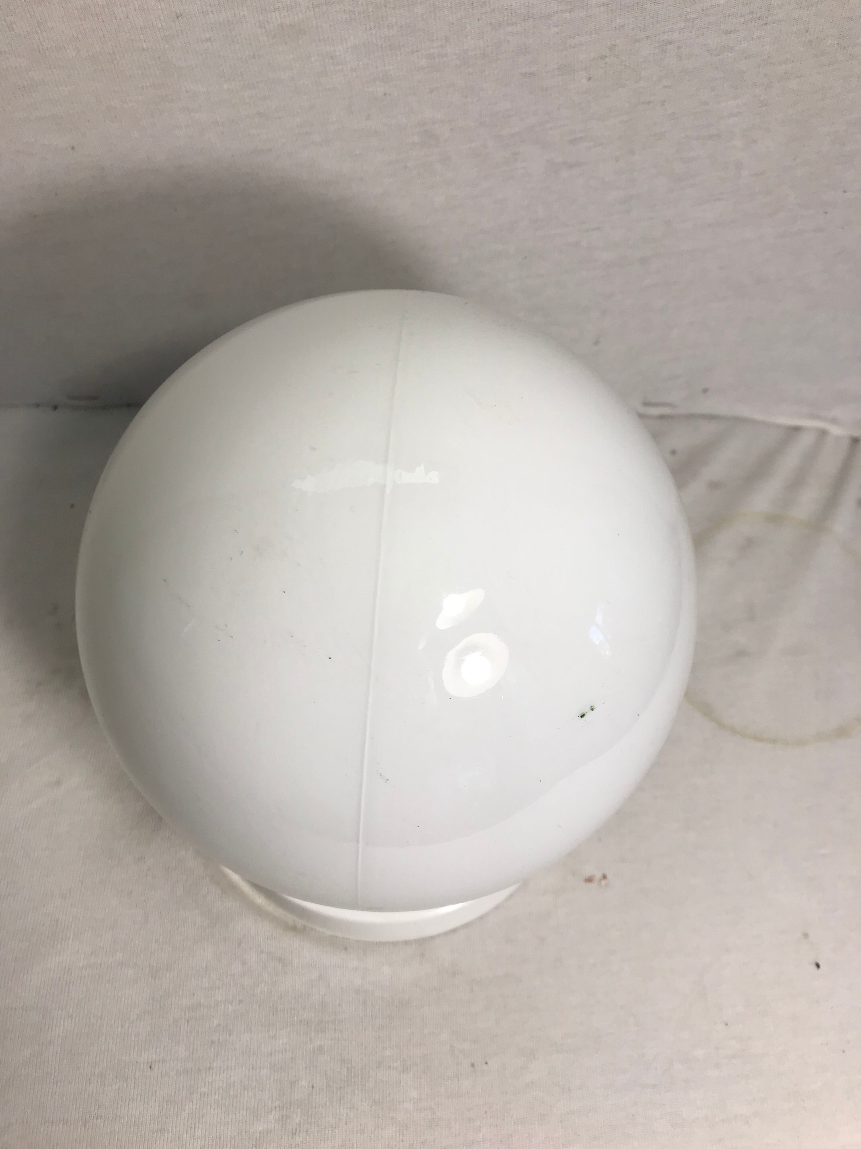 White opaline glass ball