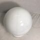 White opaline glass ball