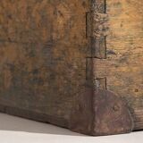Petit coffre ancien à armature métallique (c.1900) #3