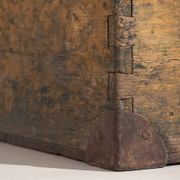 Petit coffre ancien à armature métallique (c.1900) #3