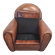 Art Deco style sheepskin armchair, early 21st century