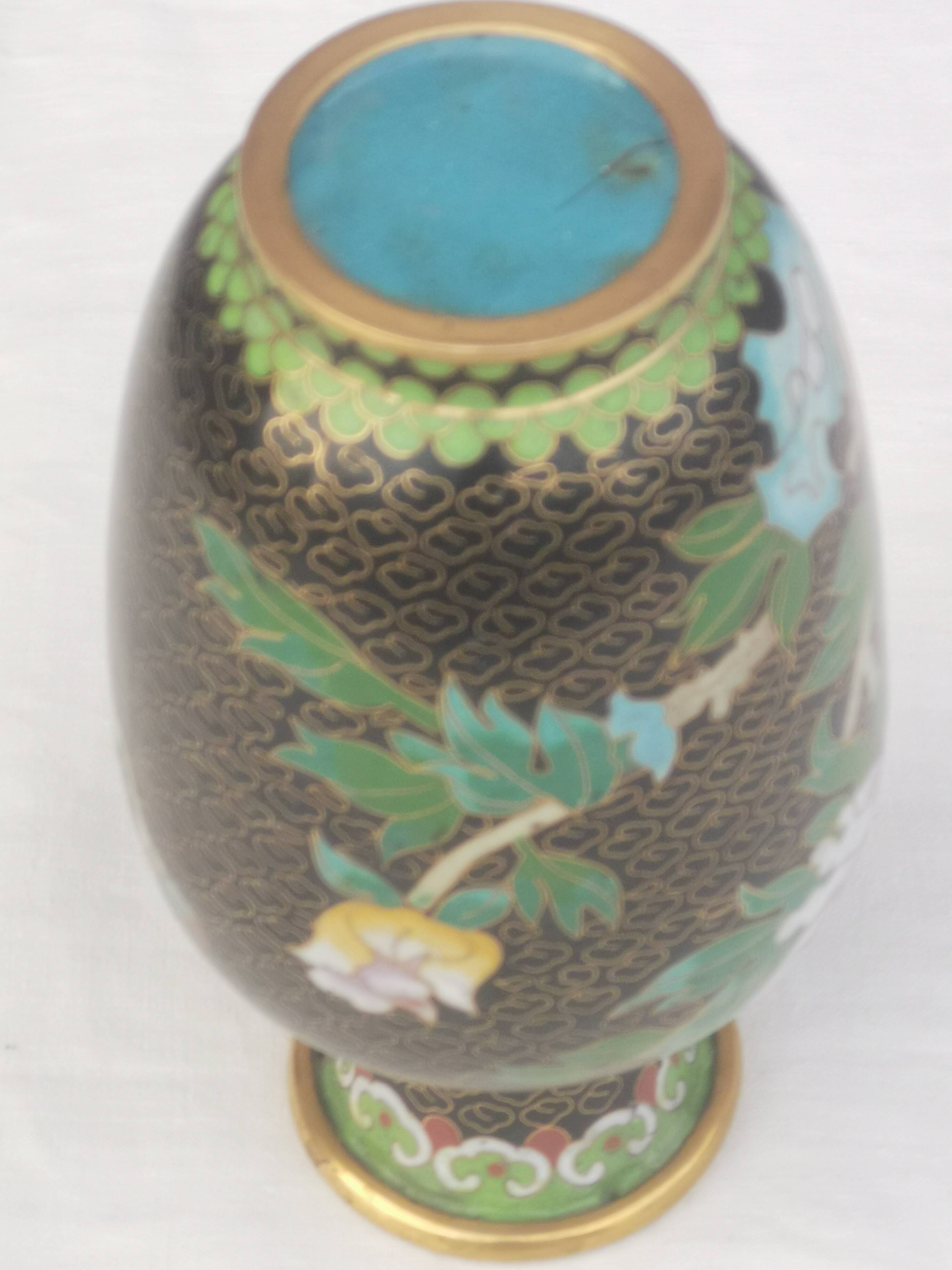 “Cloisonné” BRONZE ENAMEL VASE