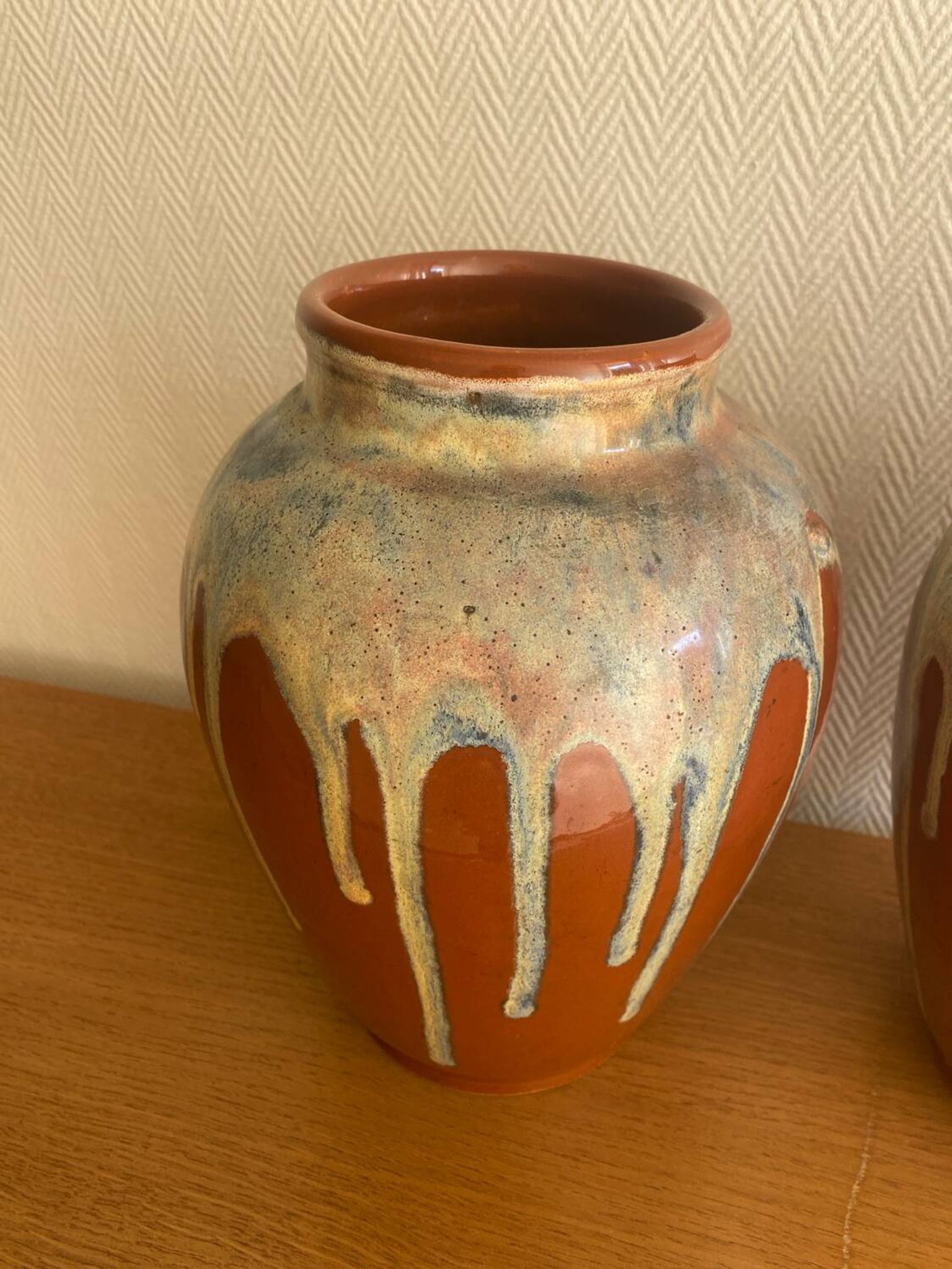 Pair of vases signed Jean Pointu
