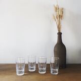 Set of 4 Baccarat glasses