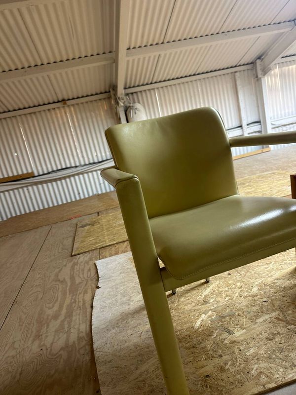 Ensemble de 4 chaises de salle à manger vintage Leolux Cachucha
