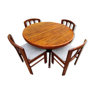 Ensemble Table à manger et chaises vintage