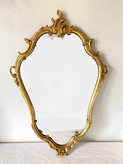 Vintage rococo style mirror 92X62 cm