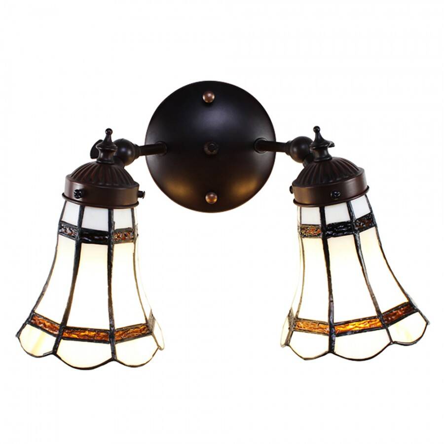 Double Tiffany wall lamp
