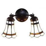 Double Tiffany wall lamp