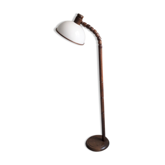 Dutch design wooden floor lamp by Steinhauer