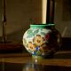 Vase early 20th century floral decoration Gouda