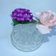 Vase pique fleurs 19 trous en verre