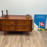 Low Scandinavian cabinet in Rio rosewood