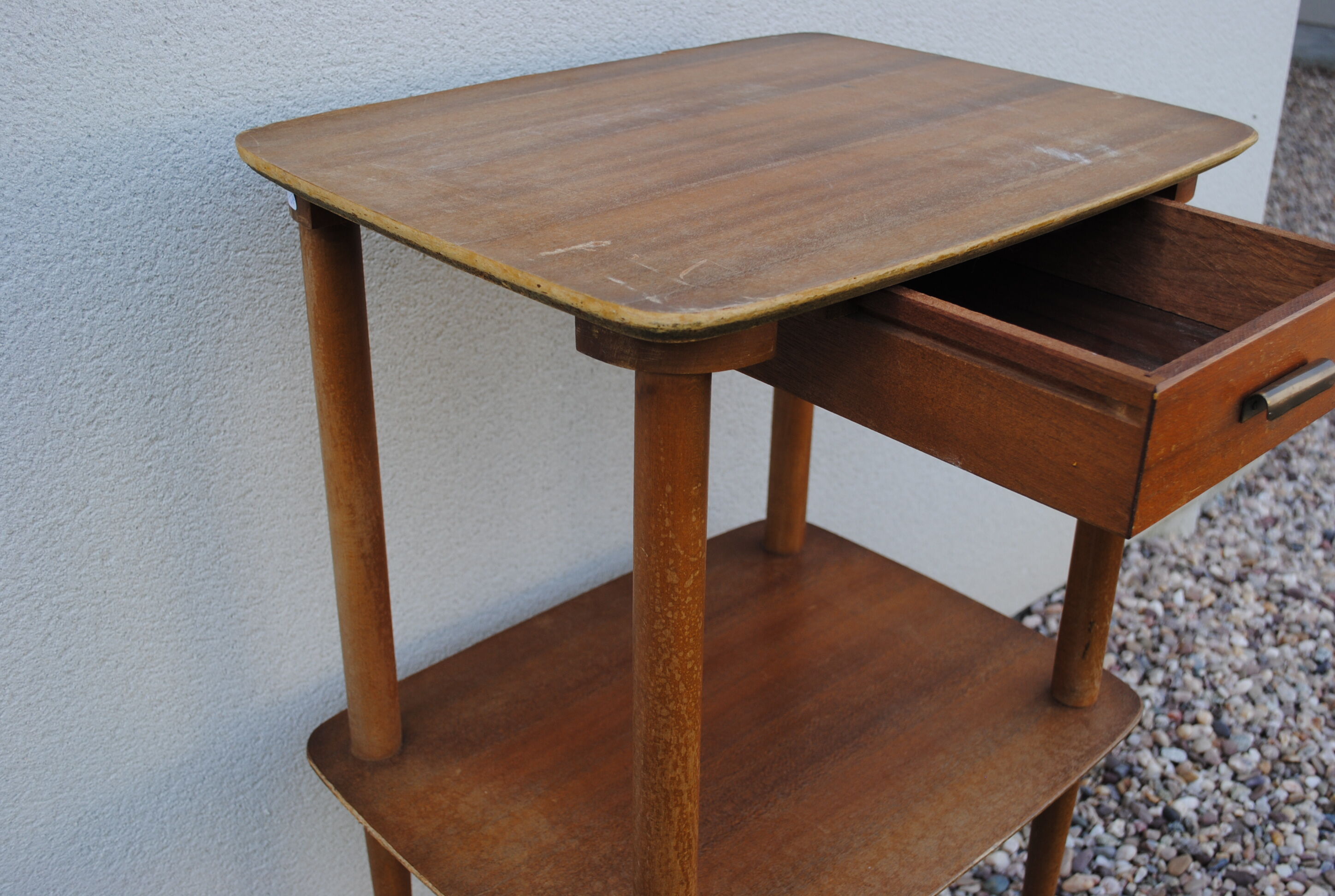 Desserte bois vintage