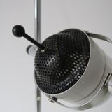 Adjustable desk lamp in chrome and metal, eighties