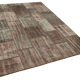 Handwoven Oriental Vintage 172 cm x 237 cm Brown Patchwork Carpet