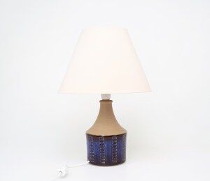 Søholm blue earthenware table lamp 3046