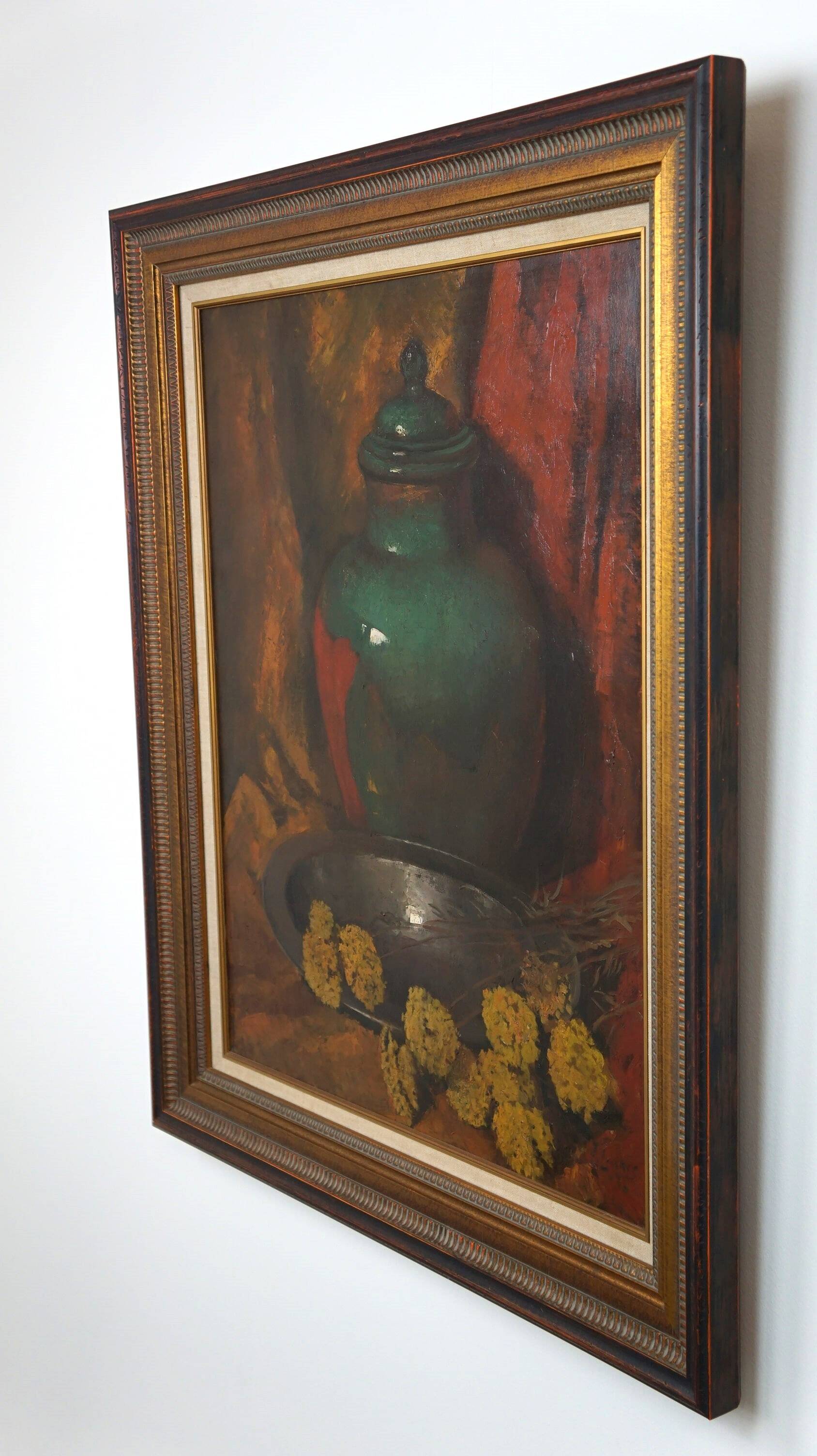 grande nature morte classique aux fleurs par Eugène Joseph Frans Lücker