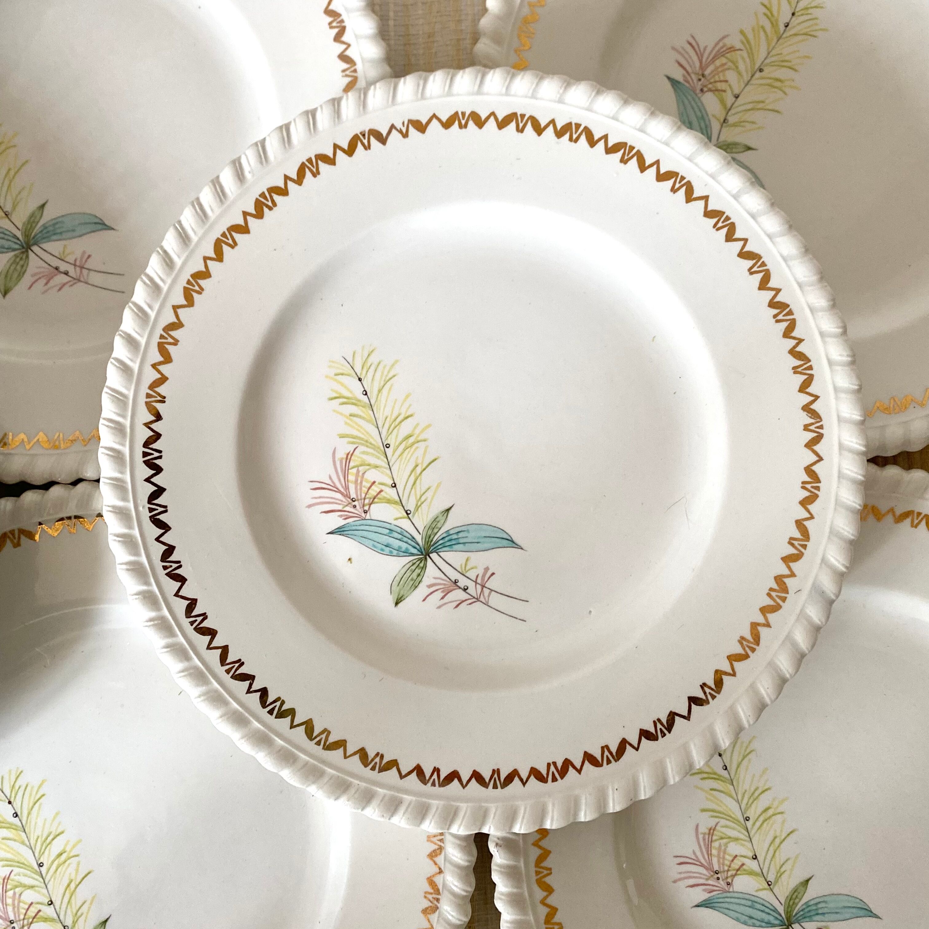 Vintage dessert plates