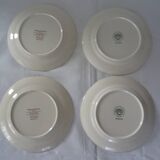 4 plates old faience 506 112 villeroy boch burgenland blue