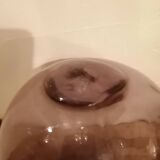 Old glass ball of fishing net marked "LT"