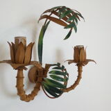 Vintage bamboo wall lamp