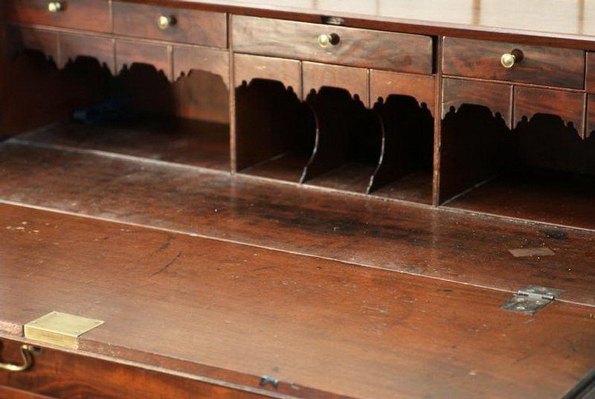 English mahogany secretary