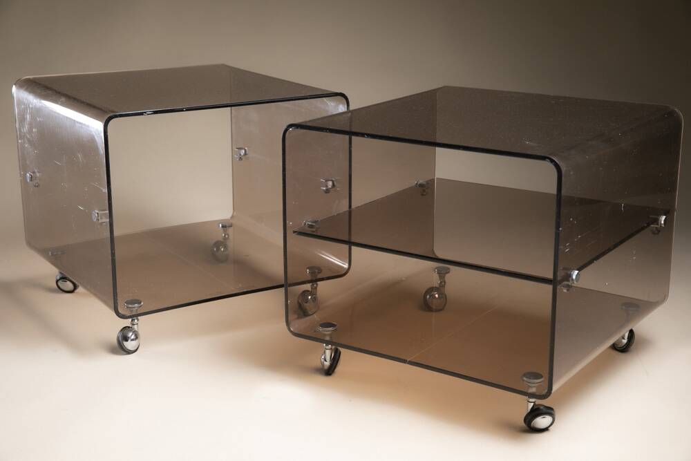 Paire de tables de  chevet Michel Dumas
