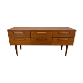 Mid century teak chest of drawers
