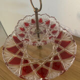 Old crystal cake display