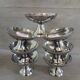 7 coupes à glace anciennes en inox