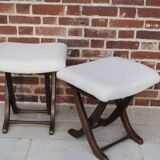 2 vintage folding footrests