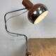 Lampe de bureau industrielle marron, années 1970