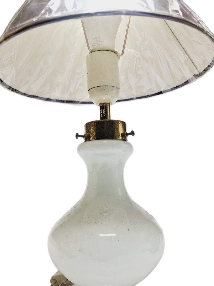 Classical bedside lamp from Holmegaard, Denmark, 1970s