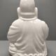 Seated Buddha lamp base ~ glazed and gold white ceramic ~ 80s