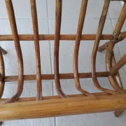 Rattan magazine rack
