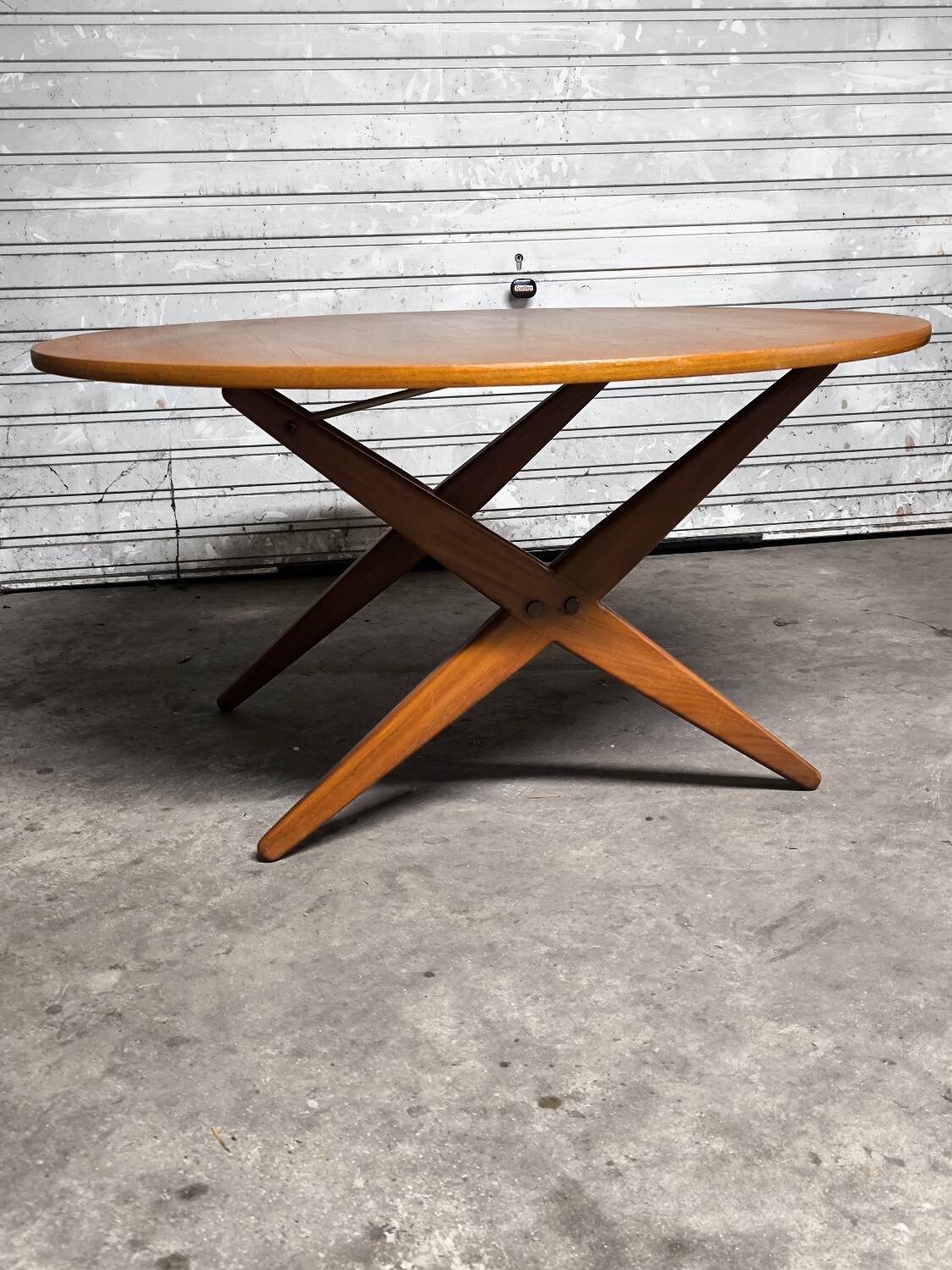 Vintage Scandinavian extendable teak table from the 1970s.