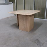 Travertine square coffee table 70/80
